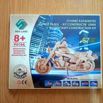 Wooden 3D Motorcycle Construction Puzzle - 67 pieces - Brand New