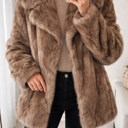 Vintage Bison Fur size Large like new, beige brown