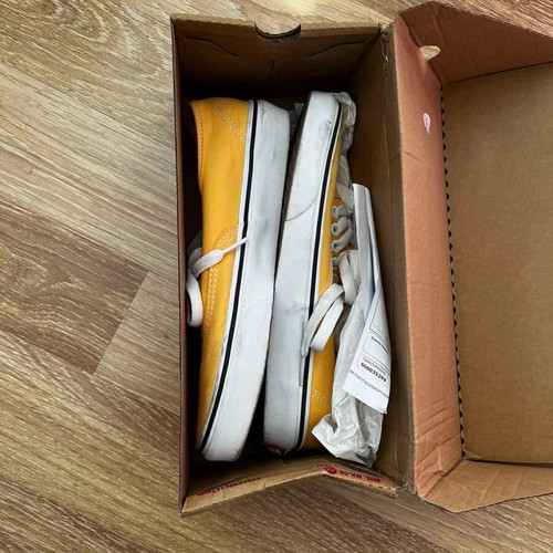 Vans branded shoes yellow like new, size 39