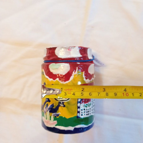 Glass Vase Lovely Summer Ioanart new, handmade