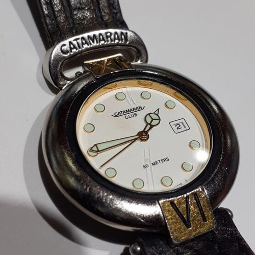 Catamaran wristwatch used Swiss Made
