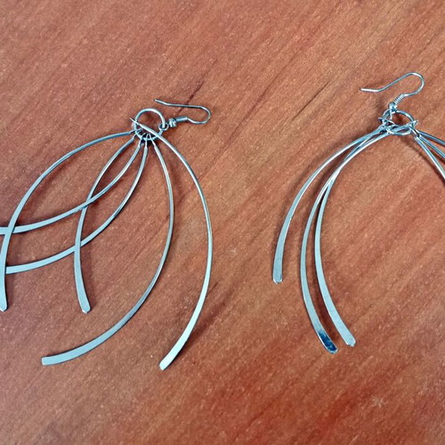 Women's earrings new, silver