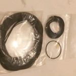 Radio rubber bands new, set of 6 pieces, black