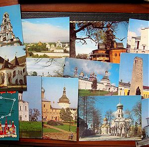 Πακέτο από 14 καρτ ποσταλ της Σοβιετικής αεροπορικής εταιρείας AEROFLOT ΑΕΡΟΦΛΟΤ