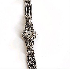 παλαιό vintage ασημένιο γυναικείο ρολόι