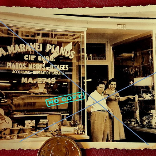 A. Maravei Pianos Vintage Photos Montreal 1950s