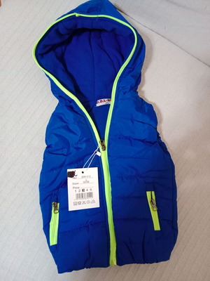 Παιδικό γιλέκο καινούριο, μπλε, νούμερο 3 για αγόρι