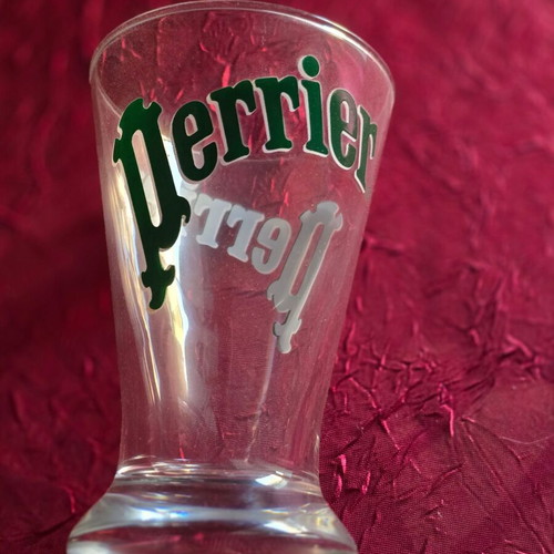 Perrier glasses new, pack of 12 pieces