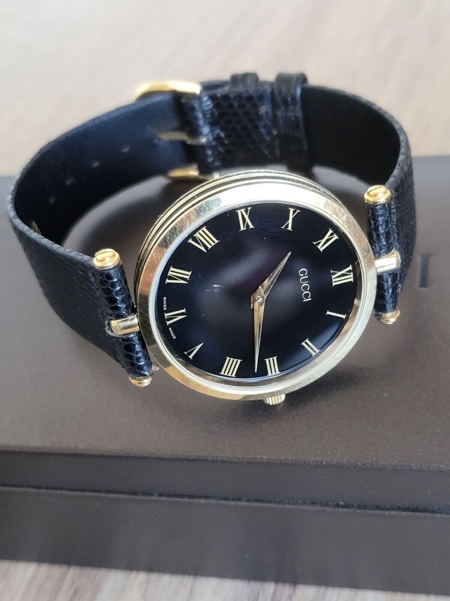 GUCCI 2000M XL Gold Plated Roman Dial 150 00 Vendora