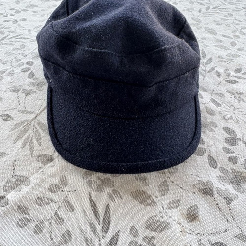 Blue flat cap
