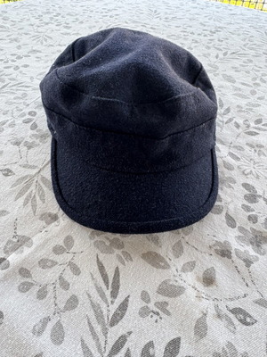 Blue flat cap