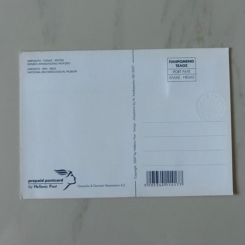 Collectible postcard with stamp like new