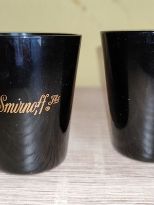 Pierre Smirnoff vintage collectible shot glass set of 2 like new
