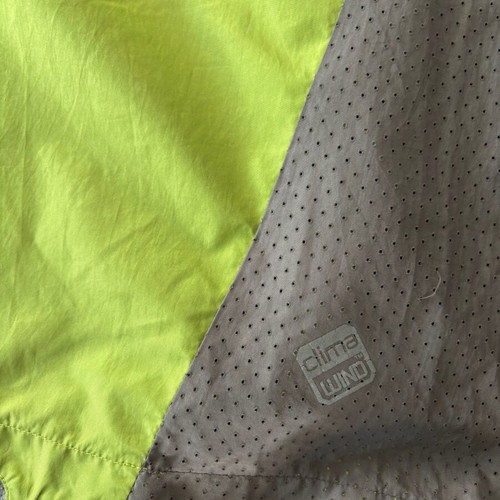 Salomon men's windbreaker jacket used, lightweight, gray and green