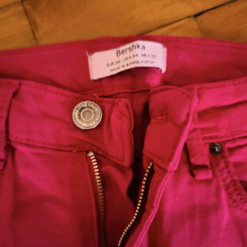 Bershka pants used, pink, size S/36/8