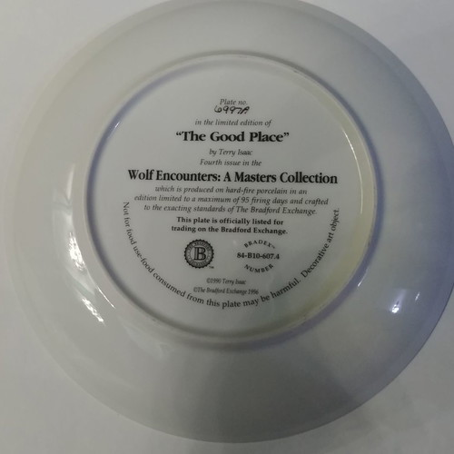 Bradex decorative plate "The Good Place" Terry Isaac 1996 new