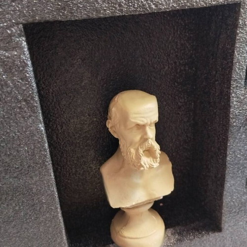 Socrates Philosopher Statue gypsum 15 cm height solid new