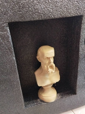 Socrates Philosopher Statue gypsum 15 cm height solid new