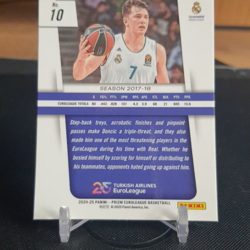 Panini Prizm Euroleague Luka Doncic Season 2017-18 like new