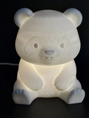 Minimal Panda Lamp ambient light with USB and switch