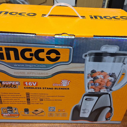 INGCO CJB050K Cordless Blender 16V New with 2 Batteries and Charger