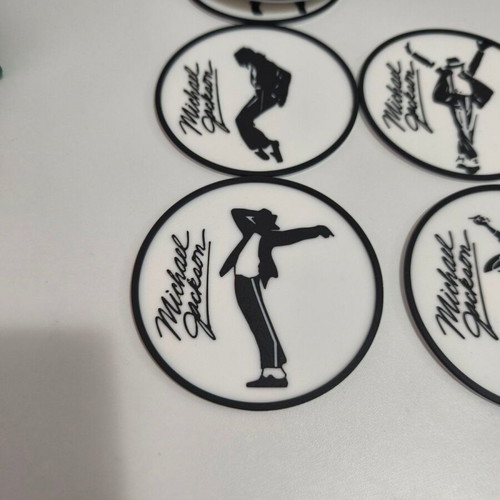Michael Jackson coasters new made of PLA plastic