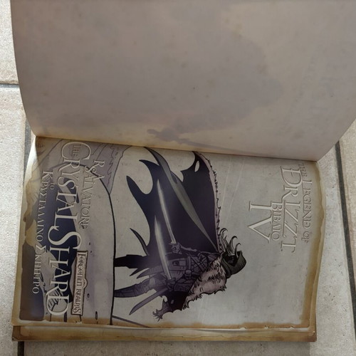 R.A Salvatore Legend of Drizzt Forgotten Realms Crystal Shard Volume IV used, Greek