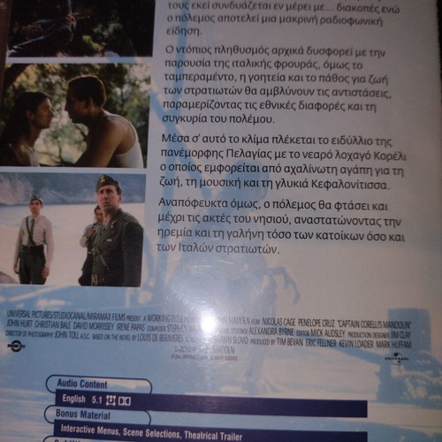 Nicolas Cage 6 DVDs set like new, various genres with subtitles