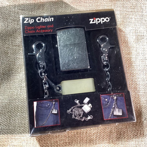 Zippo Zip Chain Lighter with Chain new