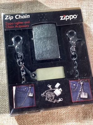 Αναπτήρας Zippo Zip Chain με αλυσίδα καινούργιος