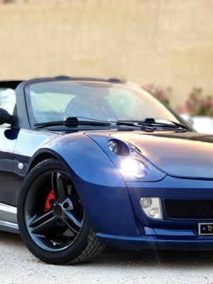 Smart Roadster Brabus 2006 σαν καινούργιο, μπλε, 700cc