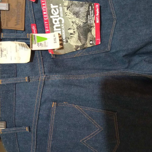 Wrangler Vintage men's dark blue jeans American Hero U-Fit Comfort W34 L30
