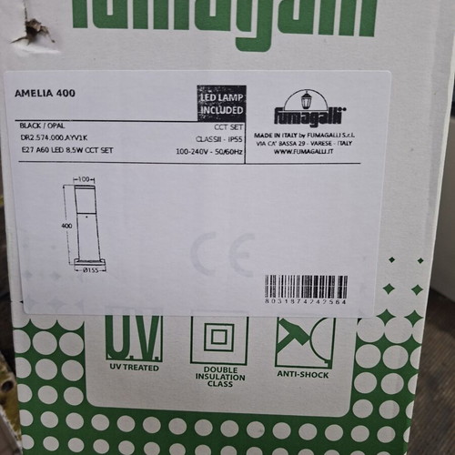 Φωτιστικά κήπου Fumagalli Amelia 400 LED CCT IP55, μαύρο και γκρι