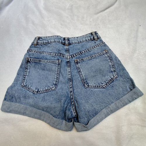 Mango Mom Fit Denim Shorts like new, size XS, blue
