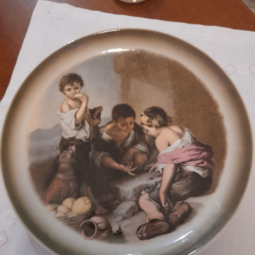 Vintage Ceramiche Alfa Porcelain Decorative Plate Murillo