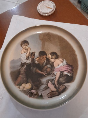Vintage Ceramiche Alfa Porcelain Decorative Plate Murillo