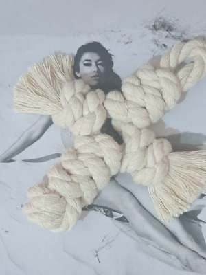 Macrame cross handmade made to order, decorative