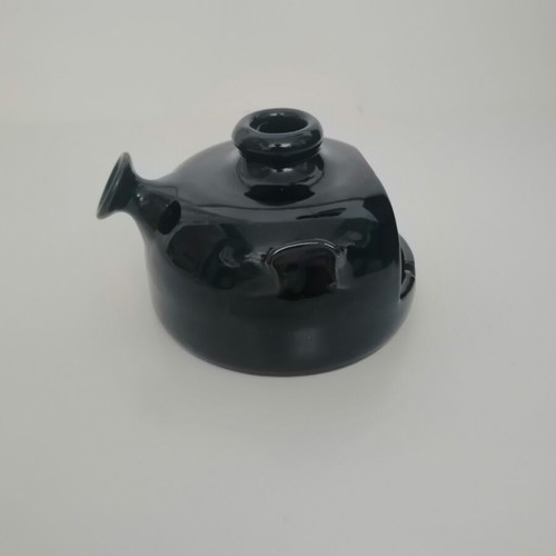 Ceramic ashtray blue with windproof design