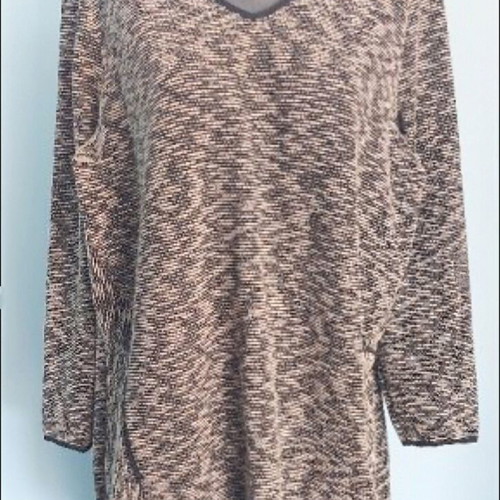 Samoon tunic with zip pockets gray, like new, size 2XL-4XL