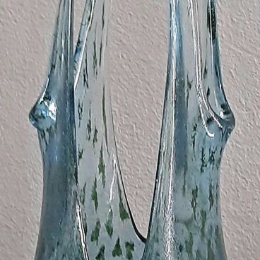 Kosta Boda Catwalk Swimsuit vase like new, blue, 31.5 cm