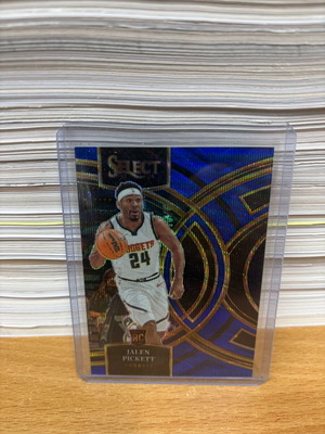 Panini Select Jalen Pickett 2023-24 Rookie Premier Blue Wave Prizm card new