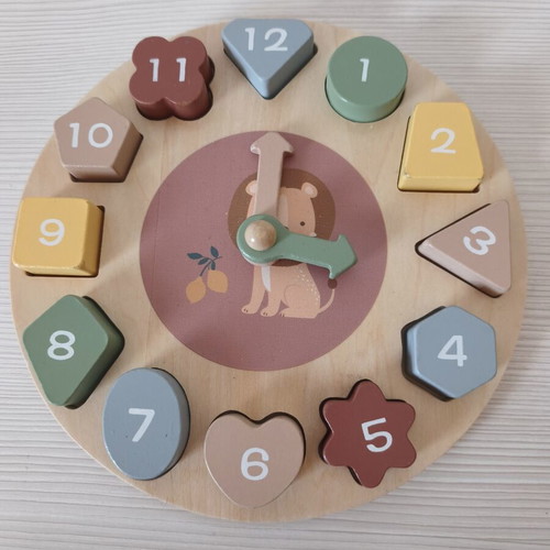 Wooden Puzzle Clock like new