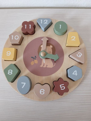 Wooden Puzzle Clock like new