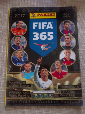 Panini FIFA 365 2017 Sticker Album like new with 16 stickers