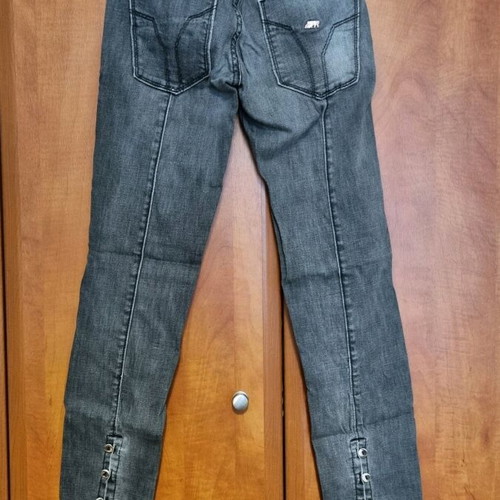 Grey women's Miss Sixty jeans like new with decorative buttons
