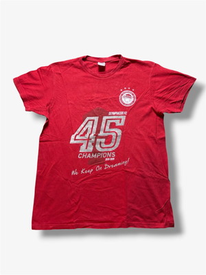 Olympiakos 2020 Champions Anniversary Tee used, Large