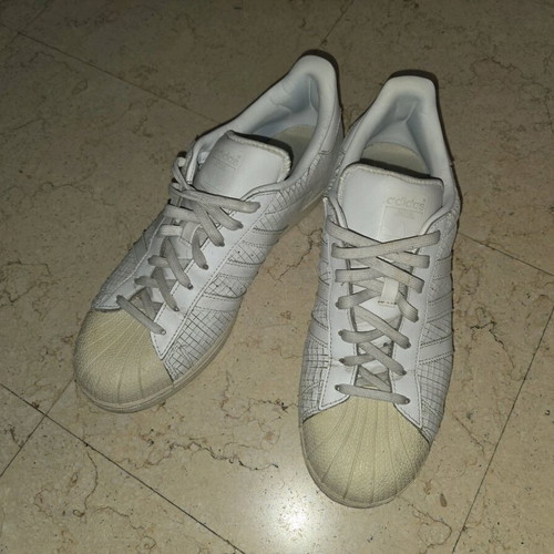 Adidas men's sneakers used, size 44 and 2/3, white