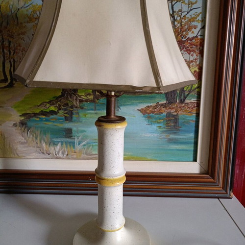 Retro wooden lamp like new, fully functional, 52 cm height