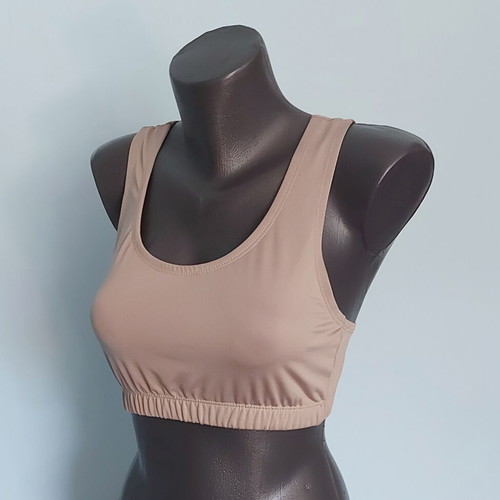 Heart & CORE LLC Fitness Top Bra like new, beige nude