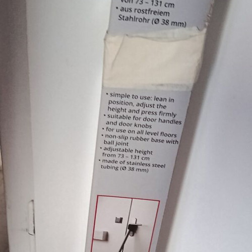Olympia TK100 steel security bar for door like new